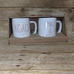 Rae Dunn Mug Set XOXO & HUGS & KISSES